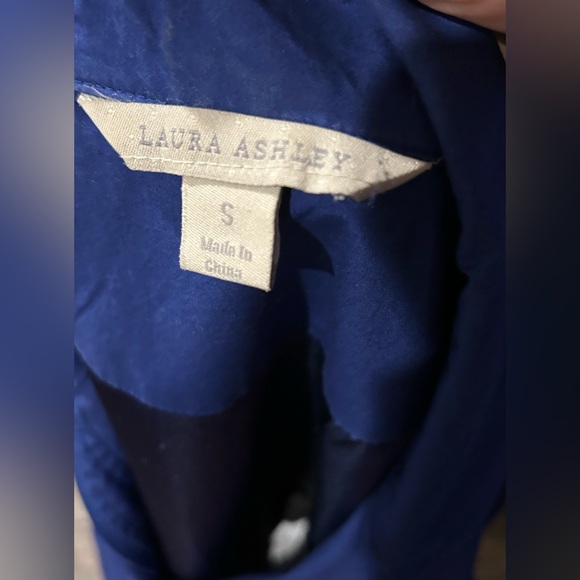 Laura Ashley Colbolt blue jacket. Sz small - Picture 10 of 14